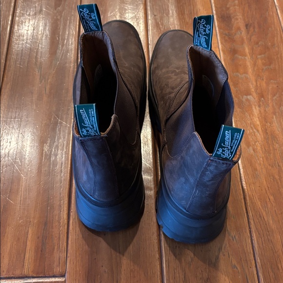 NWOB Polo Ralph Lauren Logan Suede Chelsea Boots - Picture 4 of 5